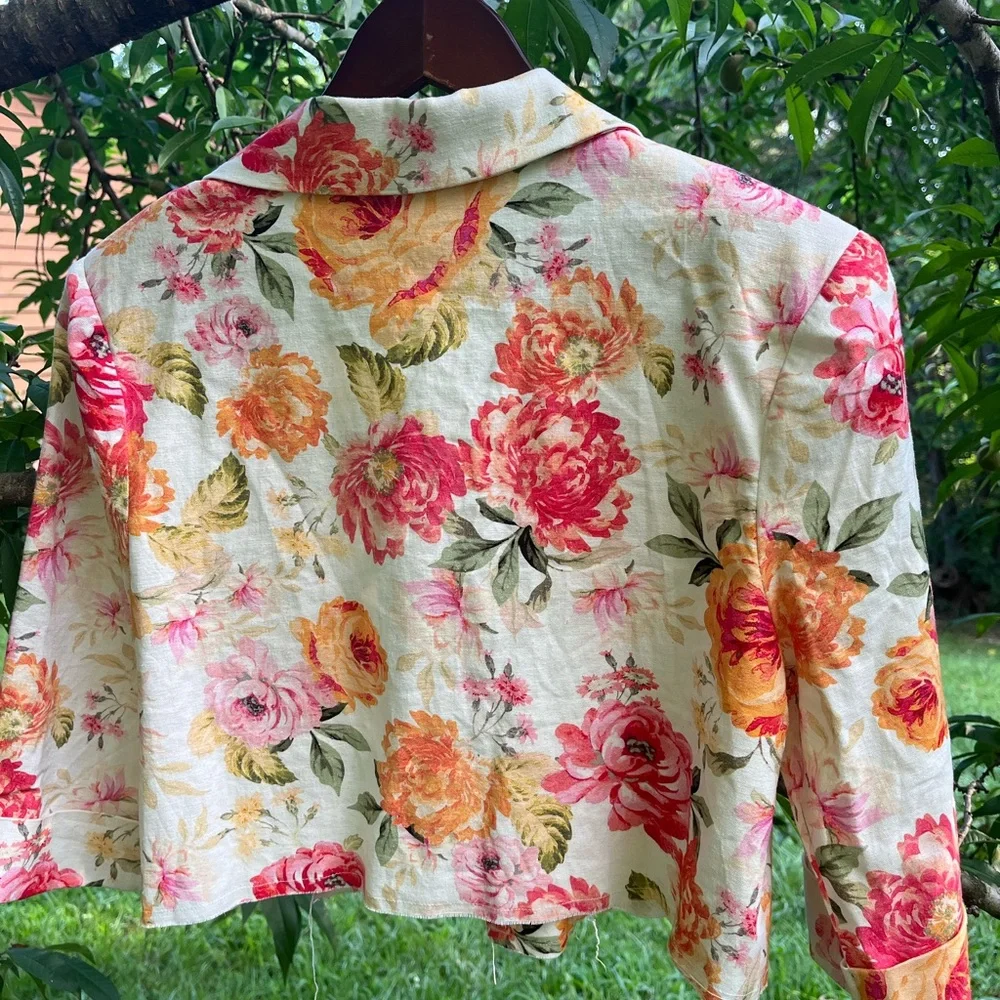 SALE: For Love & Lemons Julep Linen-Blend Blazer - Picture 8 of 10